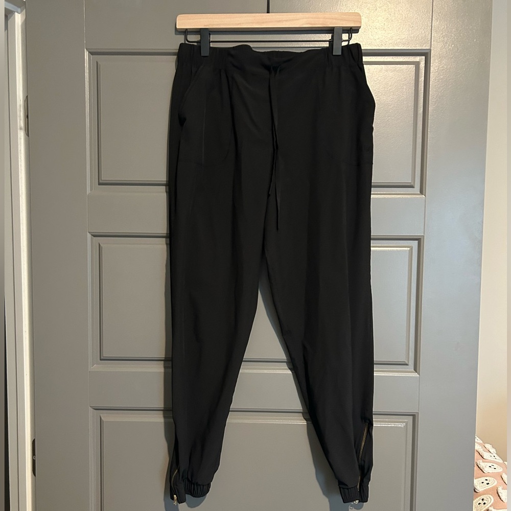 Albion Fit Jetsetter Jogger Pants with Gold Zipper